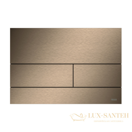 металлическая панель смыва для унитаза tecesquare ii, pvd покрытие: сатин, красный,позолоченный, покрытие против отпечатков пальцев, 9240848