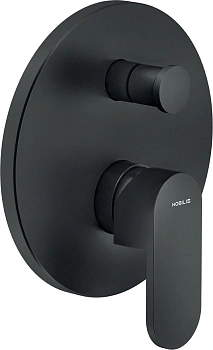 смеситель для ванной и душа nobili up, up94100/ebm velvet black внешняя часть, матовый, цвет черный