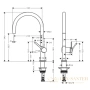 смеситель для кухни hansgrohe talis m54 72843000 хром