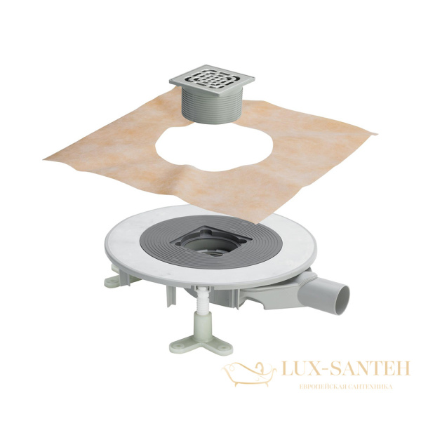 трап для ванной комнаты с установочной рамкой для решетки из пластика viega advantix top модель 4914.20 669249