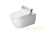 чаша подвесного унитаза duravit darling new 2544590000 для крышки-биде sensowash, белый