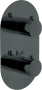 смеситель термастатический для ванны nobili, we00102/tflp (внешняя часть), глянцевый, цвет черный