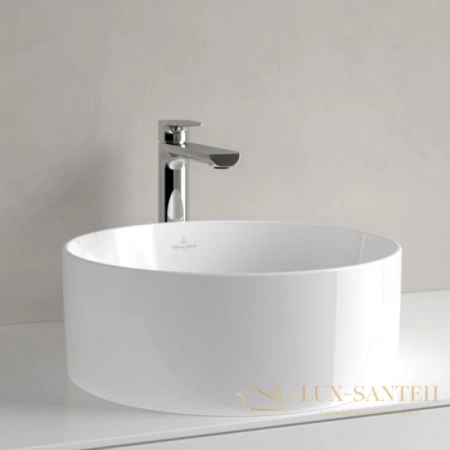 раковина villeroy & boch collaro 4a1840r1 40х40 см, альпийский белый