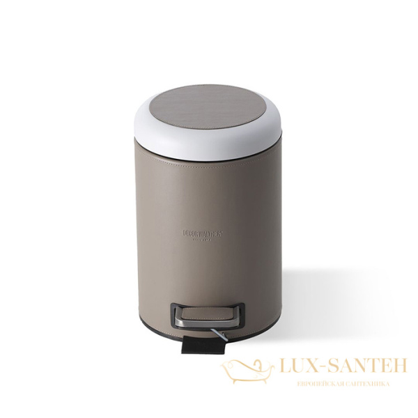 мусорное ведро 7 л, decor walther brownie te, 0939549, с педалью и крышкой soft-close, серый