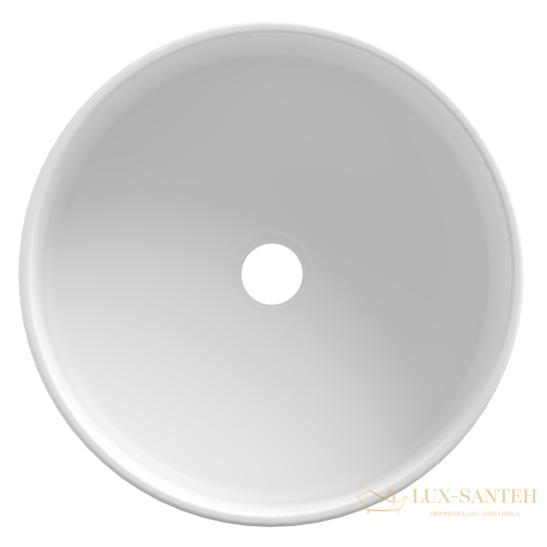 раковина накладная aqueduto espiral, esp0120, круглая d400, белый матовый