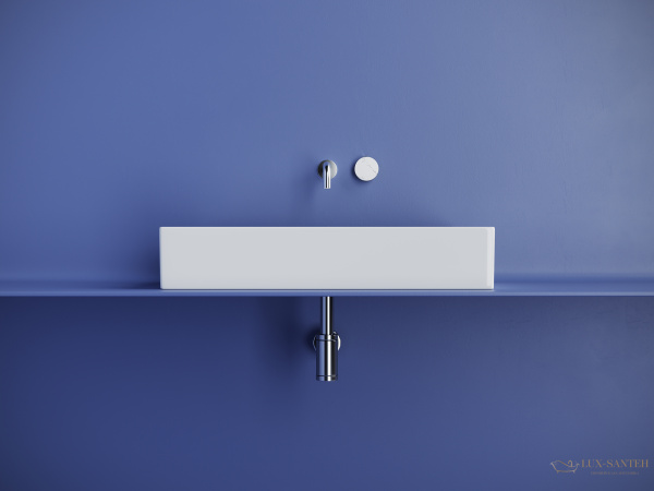 раковина накладная ceramica nova element cn6071, 701*361*130 мм, белый