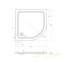 каркас с ножками для smc поддона cezares tray-m-r-100-ml, хром