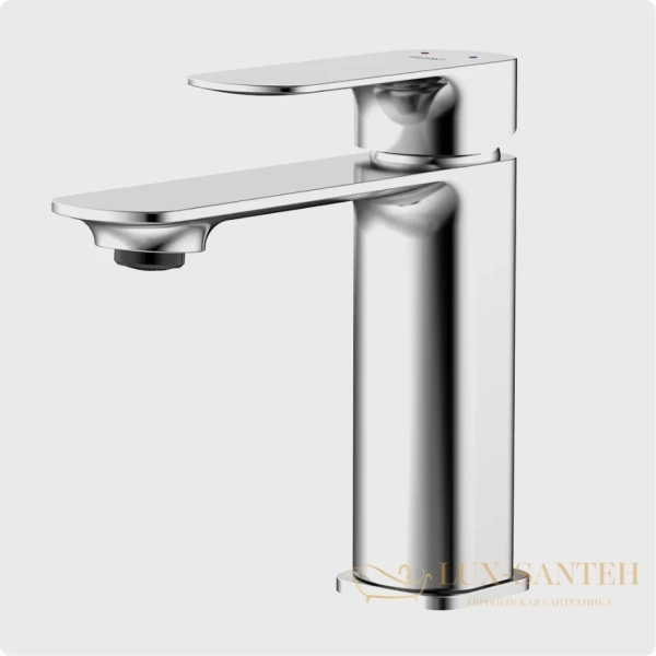 смеситель для раковины aquame monza aqm6310cr, хром