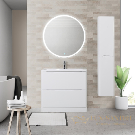 тумба под раковину belbagno acqua acqua-1000-2c-pia-bl 100 см, bianco lucido