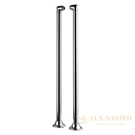 комплект колонн 2 шт. для установки смесителя на пол ванны, хром