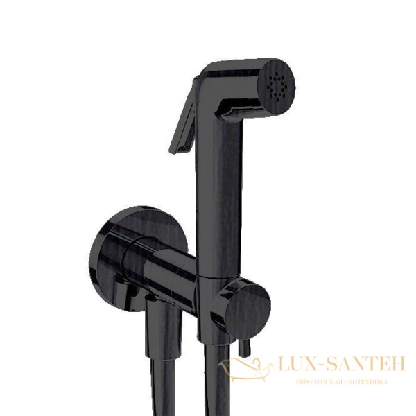 гигиенический комплект с прогрессивным смесителем almar atthis, e136009.gm, внешняя часть, оружейная сталь брашированная pvd