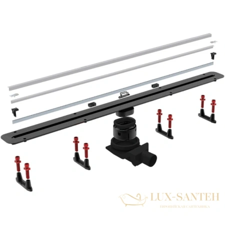 душевой канал bettoserb confluo slim line plus 13100028 750 мм, матовый хром