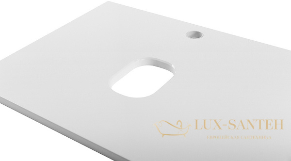 столешница под раковину belbagno ek-140-2-bl 140 см, bianco lucido