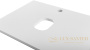 столешница под раковину belbagno ek-120-2-bl 120 см, bianco lucido