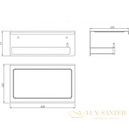 бумагодержатель milacio ultra mcu.953.gd, брашированное золото