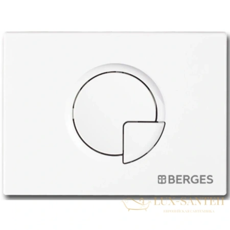 кнопка berges ring 040024 для инсталляции novum r4, белый soft touch