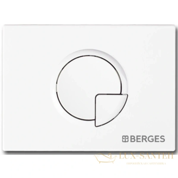 кнопка berges ring 040024 для инсталляции novum r4, белый soft touch