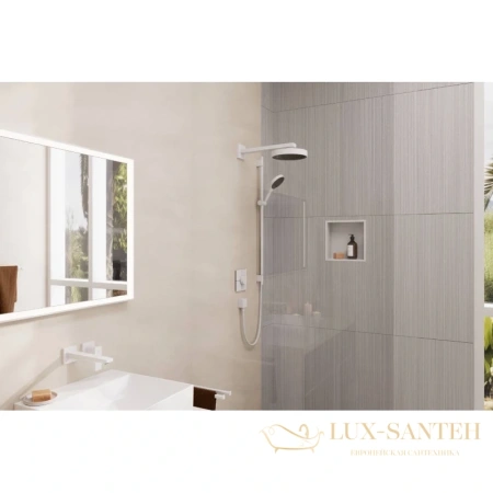 держатель верхнего душа hansgrohe square 38,9 см белый 27694700