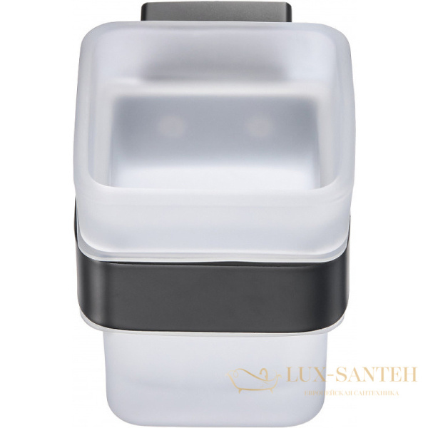 стакан для зубных щеток milacio ultra mcu.951.mb, черный матовый