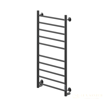 полотенцесушитель электрический кабельный ника way-2 100/50 ral9005 черный матовый u