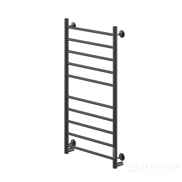 полотенцесушитель электрический кабельный ника way-2 100/50 ral9005 черный матовый u