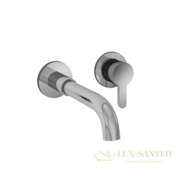 смеситель для раковины встраиваемый fantini icona classic, 53 02 r411b, без донного клапана, излив 160мм (наружняя часть), хром