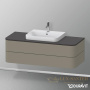 столешница для тумбы duravit happy d.2 plus hp031km8080 1300×550 мм, графит