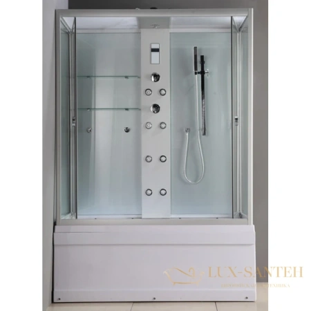 душевая кабина timo lux tl-1506 168x90x220 см, стекло прозрачное