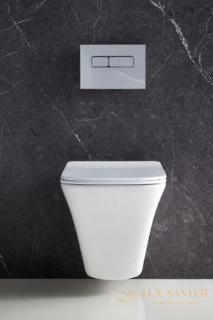 подвесной унитаз belbagno marmi bb052chr/bb052sc с сиденьем микролифт, белый