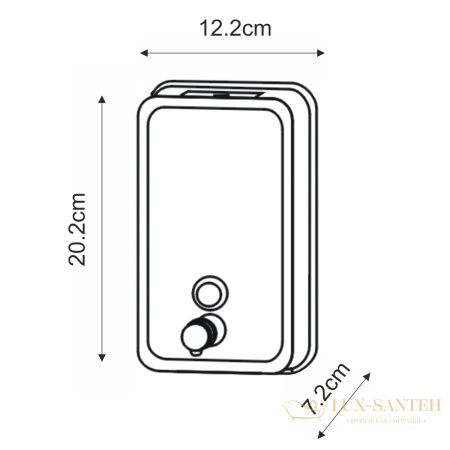 диспенсер для жидкого мыла wasserkraft k-10099 1200 мл, никель матовый