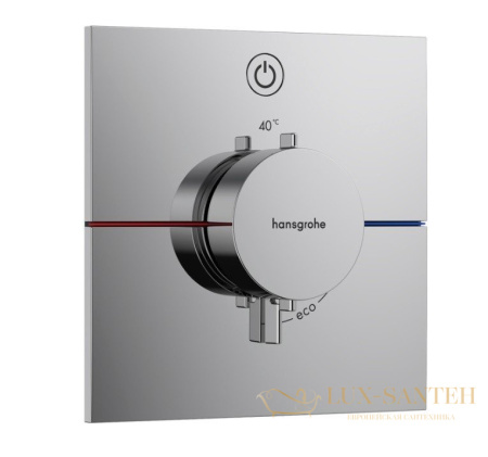 термостат для душа встраиваемый hansgrohe showerselect comfort e, 15571000, хром