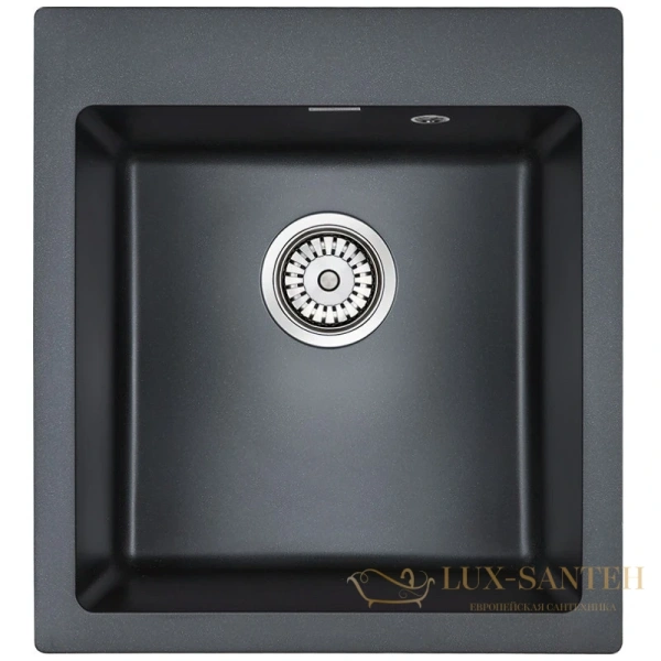 кухонная мойка paulmark zemar pm104651-blm, черный металлик