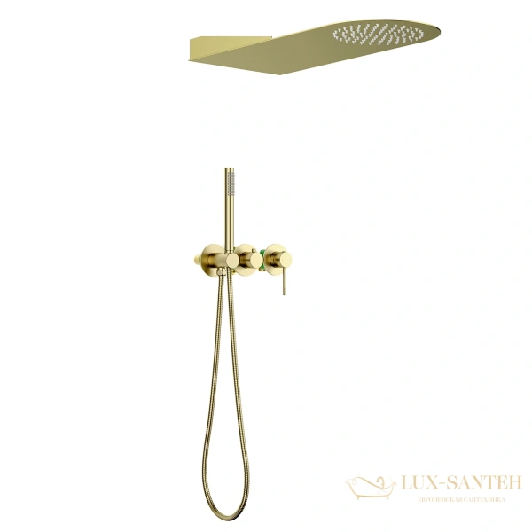 душевая система для душа встраиваемая timo saona sx-2340/17sm, золото матовое