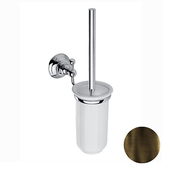 ершик nicolazzi accessori, 1490db, туалетный подвесной, цвет темная бронза х белый