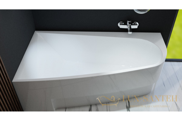 ванна акриловая vayer boomerang (eh) 180x100 l (асимметрич.)