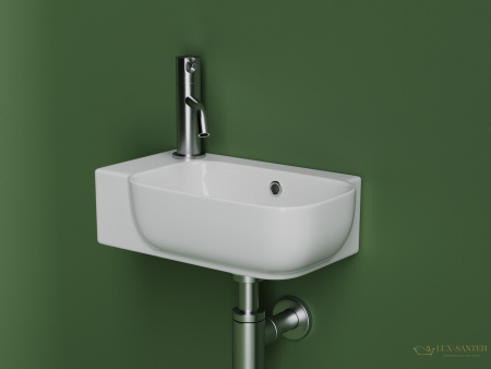 раковина ceramica nova element cn6074r 40,3x24,9 см, правосторонняя, белый