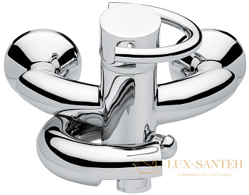 смеситель emmevi twist 6601cr для ванной, хром