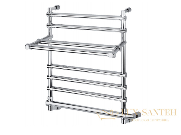 полотенцесушитель электрический margaroli sole 552-6 box 5524706crpb, с полкой, высота 63.5 см, ширина 57, хром