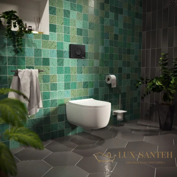 инсталляция berges ring 040225 для подвесного унитаза 1150 мм berges novum r5, soft touch черная