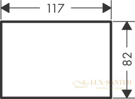 панель axor myedition 117 стекло, 47902000, зеркальный