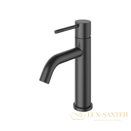 смеситель для раковины cezares relax-ls1-nop, с донным клапаном, черный матовый