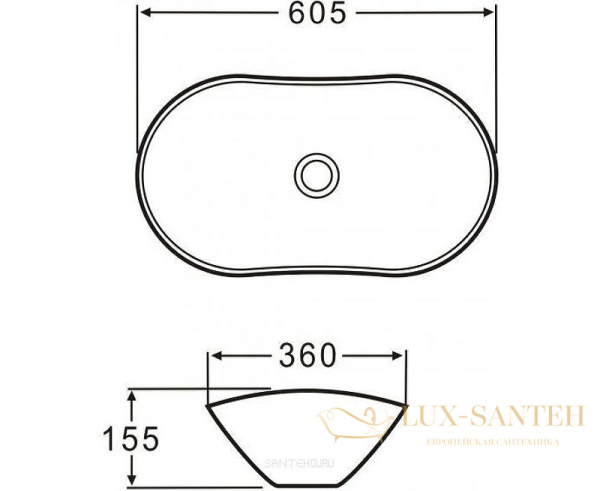 раковина-чаша belbagno bb1404-h316 60 см, бежевый матовый