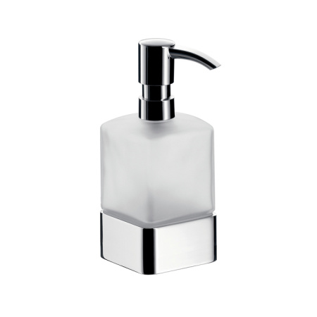 дозатор для жидкого мыла emco loft, 0521 016 01, настольный , колба сатинированное стекло, настольный, цвет полированная сталь