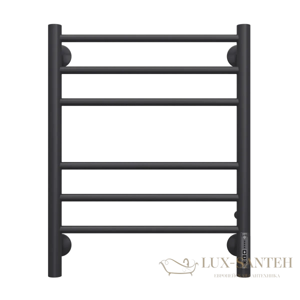 полотенцесушитель электрический terminus аврора 4670078527479 п6 450x600 кс 9005 черный матовый