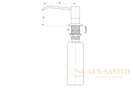 дозатор для жидкого мыла zorg zr-28 br, бронза