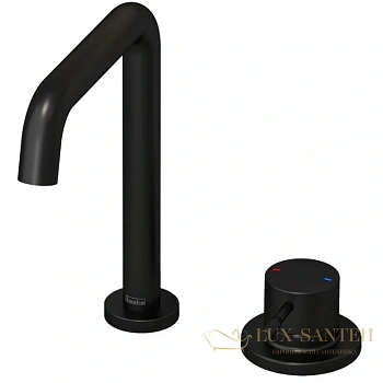 смеситель для раковины teska atlas arteon e3108 без донного клапана, черный матовый