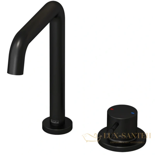 смеситель для раковины teska atlas arteon e3108 без донного клапана, черный матовый