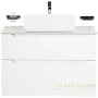 тумба belbagno etna etna-h60-1000-2c-so-bl-p 99,6 см, bianco lucido