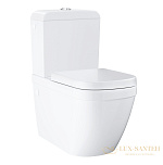 Унитаз напольный безободковый Grohe Euro Ceramic 3933800H, белый