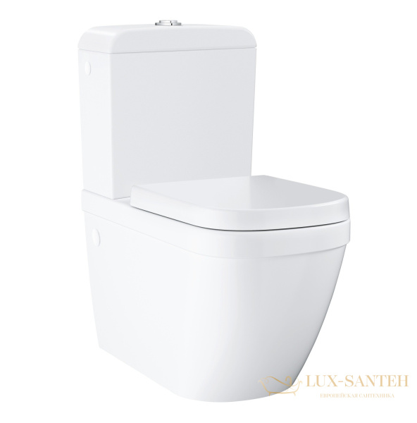 унитаз напольный безободковый grohe euro ceramic 39338000, белый